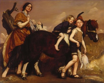 ジョージ・ワシントン・ランバート Painting - エセックスでの休暇 ジョージ・ワシントン・ランバートの肖像画